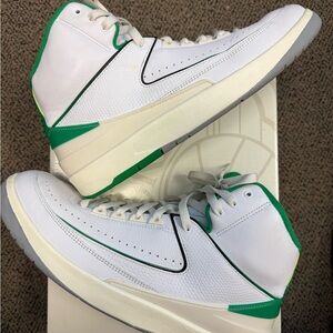 Jordan 2 Retro Lucky Green - High-Top Sneakers